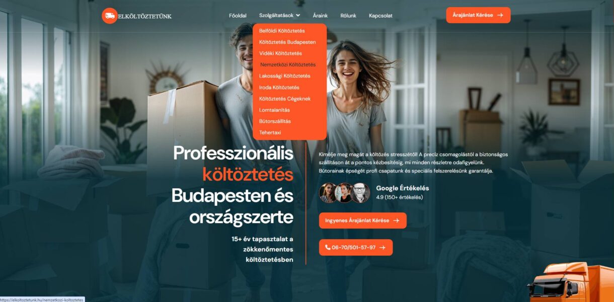 Költöztetés Budapesten