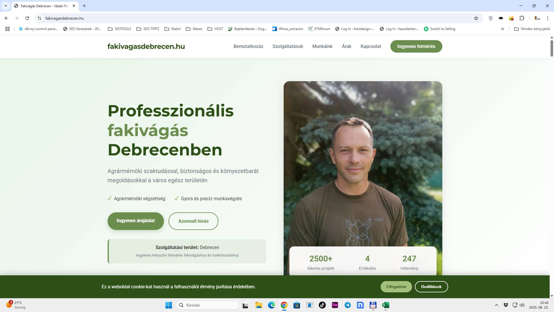 Professzionális fakivágás Debrecenben – Biztonságos és Gyors Megoldások